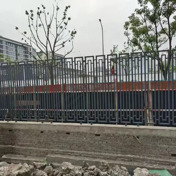 Zinc Coated Steel Spear Top Fence Panel for Outdoor Decorative Security photo-2