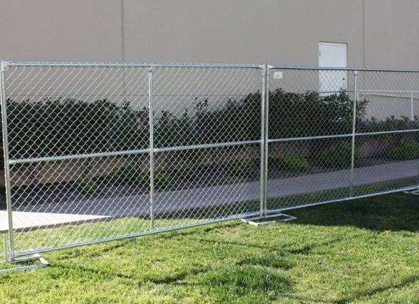 Outdoor Heat-treated Steel Temporary Movable Safety Fence, no Excavation Required, With Waterproof Steel Wire Driveway Guardrail