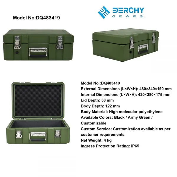 IP65 Plastic Hard Case Waterproof Safety Equipment Instrument Shipping Case Tool Box photo-4