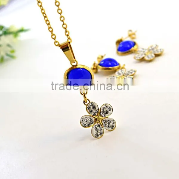 Wholesale Jewelry Pearl Necklaces Designs Teardrop Necklace Earrings Set photo-3