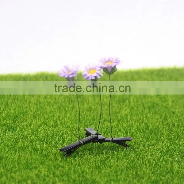 Hot Sale Growing Grass Hair Doll Green Plant Flower Hair Pin Jewelry photo-6