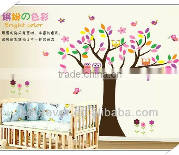 New Arrival the Owl Tree Wall Decor Kids for Living Room photo-3