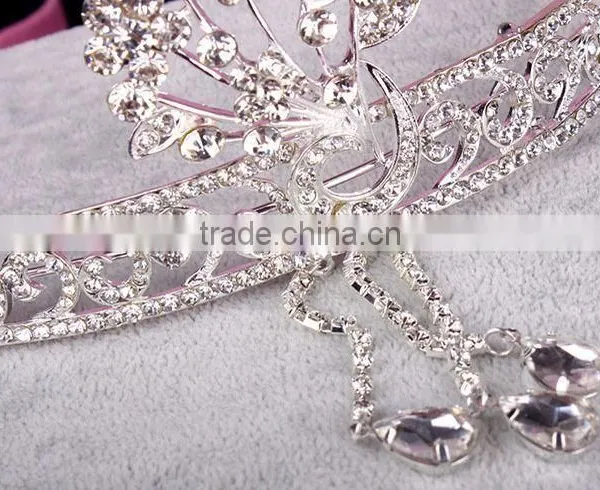 BlingBling Cheap Wholesale Bridal Crown Crystal Rhinestone Pave Wedding Jewelry for Fashion Bridal Tiara Jewelry photo-3