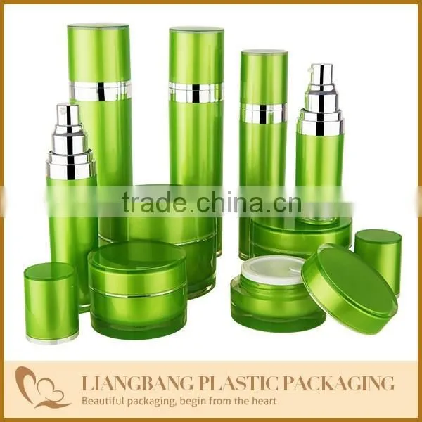 Bamboo Cosmetic Packaging With Jar and Bottle