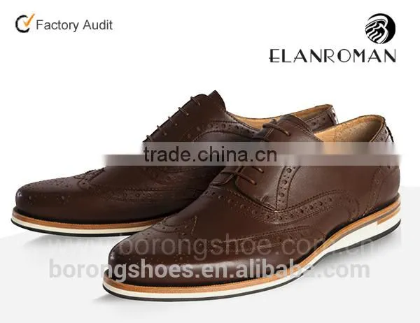 Men British Style Brogue Casual Shoe for Men Fashion Leather Casual Shoes photo-5