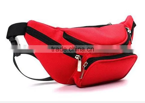 Fashion Fanny Pack Waterproof Nylon Sport Waist Bag With Adjustable Strap and Bottle Holder photo-2