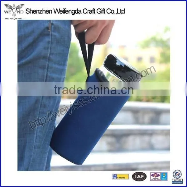 2015 hot new high quality neoprene stubby holder with hand strap