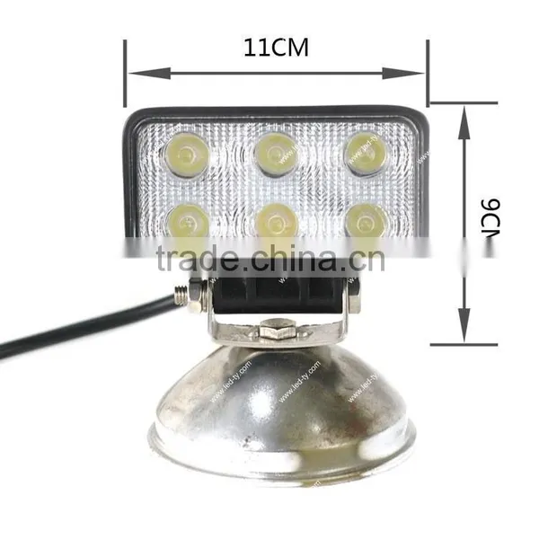 LED Work Light For Suv,Truck,Mining LED Driving Light 18W LED Offroad Light photo-2