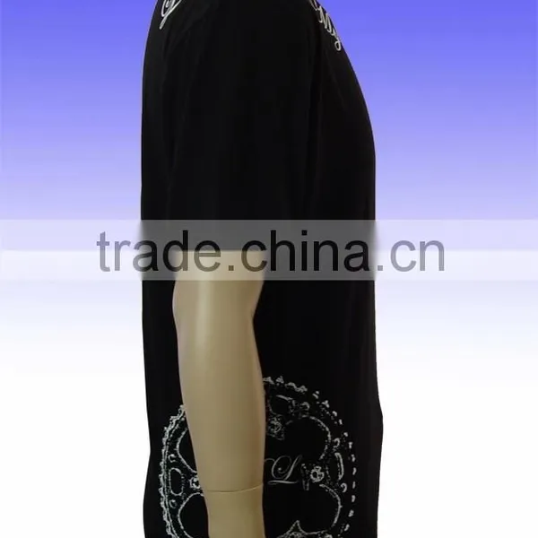 2014 New Style Men's Custom Printed Black T-shirt photo-2