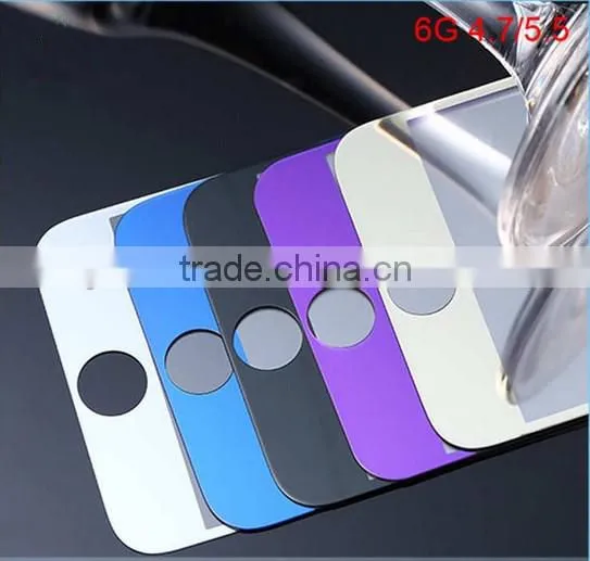 Aluminum Full Cover Tempered Glass Screen Protector for Iphone 6s