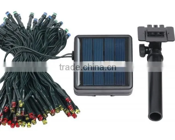 111 Fullbell 22.97ft 50 LED Light Sting 8 Flash Modes Led Garden Solar Light photo-2