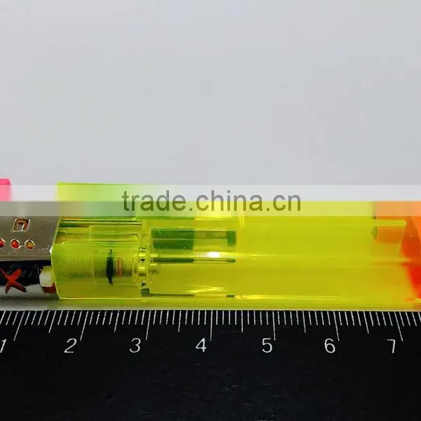 2016 Colored Transparent Gas Lighters Cigarette Electronic Lighter photo-5