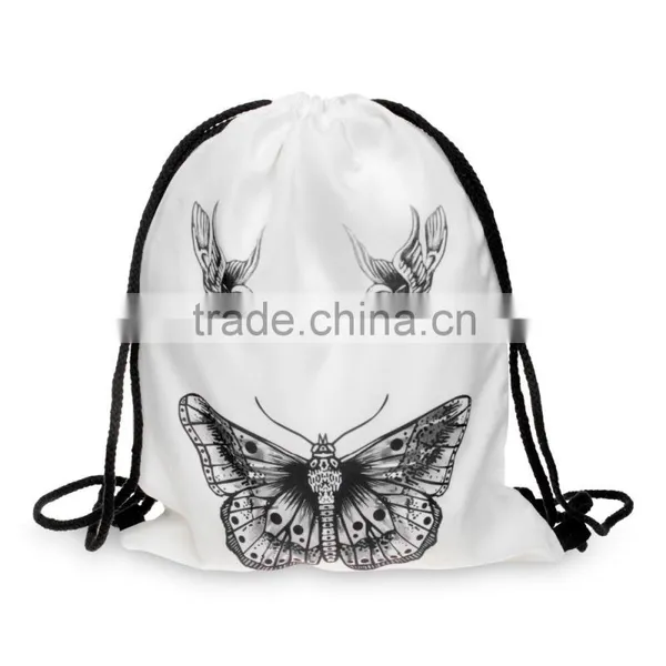 Hot Sale Butterfly 3d Printing Bag Drawstring photo-2