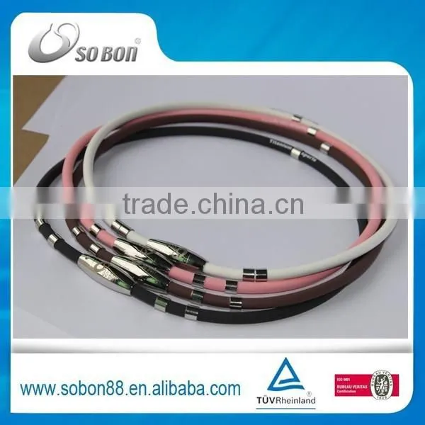 Women Stainless Steel Necklace Titanium Magnetic Necklace photo-5