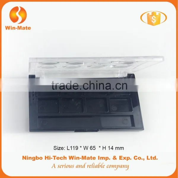 Light 8 Color Clear Cap 119*65*14mm Black Eyeshadow Box Wholesale photo-2