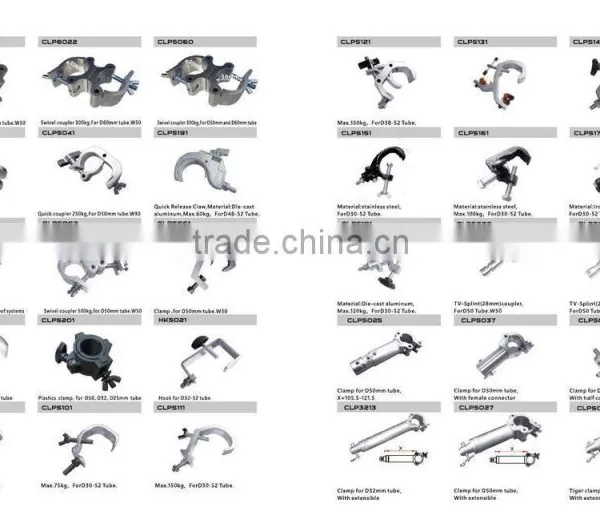 CLP3222 on Sale Aluminum Lighting Truss Clamp ,Swivel Coupler 100kg for D32mm TUBE.W30 photo-2