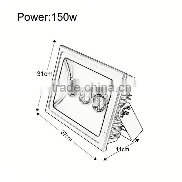 Waterproof Aluminum 9000 Lumens Super Bright Led Flood Light 100w photo-3