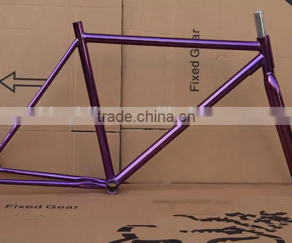 High Speed 20" Mini Velo Frame Chrome Fixie Mini Bike Cheap China Fixed Bike Frames photo-2