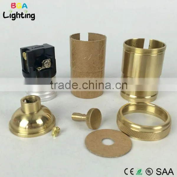 CE E27 Brass Light Socket Cord Set Socket With Switch photo-4