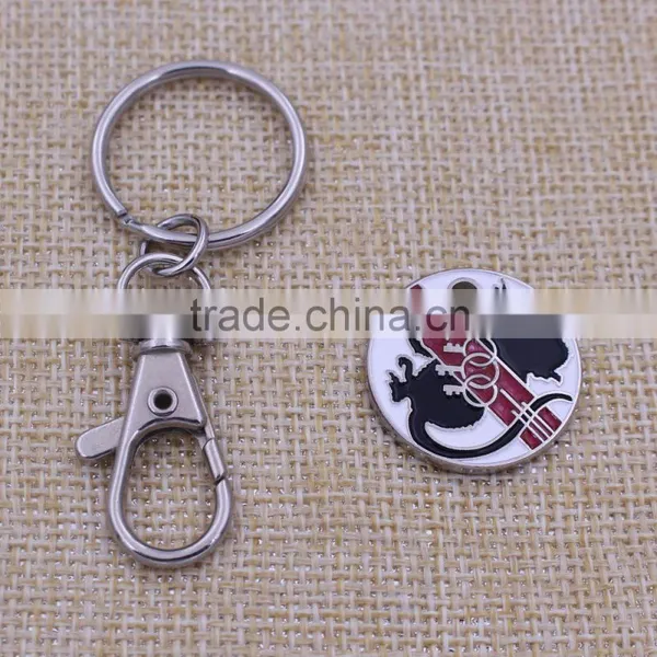Wholesale Custom Coin Key Ring Trolley Token Metal Holder photo-6