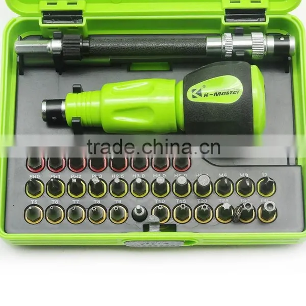 34pc in 1multi-function Precision Screwdriver Slotted Phillips Tool Set photo-2
