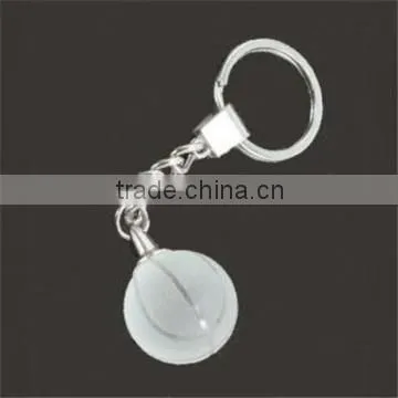 Crystal Golf Ball Promotional Key Rings for Sport Souvenirs With Keychain Led Light photo-2