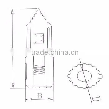 Hammer in Plug With ZInc Plated for Plasterboard photo-2