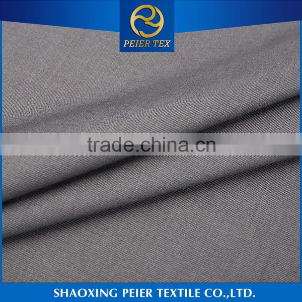 China Suppliers Shaoxing Beautiful Shaoxing tr Polyester Elastane Viscose Cotton Twill Fabric Suiting Fabric photo-2