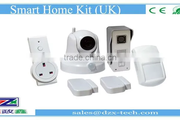 DZX Smart Home Kit With Wifi Door Bell+IP Camera+door Sensor+intelligent US Socket+Motion /Gas Detector, IoT photo-5