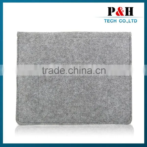 2016 Elegant Felt Material Laptop Sleeve Covers Portfolio Bag photo-3