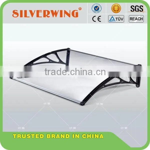 Economic Outdoor Clear Plastic Canopy Polycarbonate Plastic Waterproof Window Awnings Garden Supplies photo-2