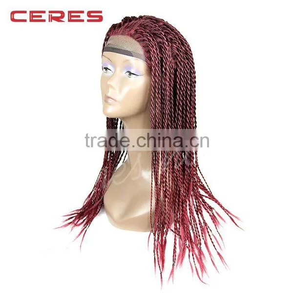 Wholesale Box Braided Wig for Black Women Human Brazilian Hair photo-2