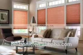 Bintronic Superior Light Control Electric Honeycomb Shade Track With DC Electric Motor Honeycomb Blinds Horizontal photo-4