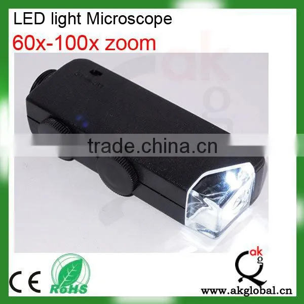 Smartphone LED Microscope,button Cell Powered 60-100x Zooming Manual Focus Light Microscope for IPhone 6 photo-4