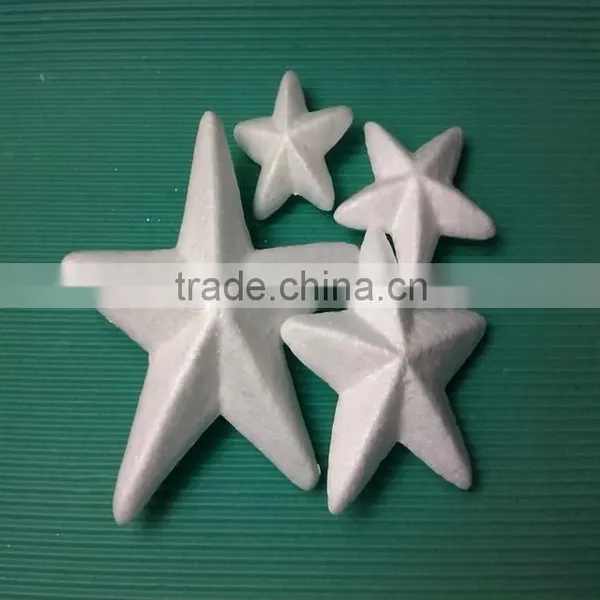 YIWU YIPAI120mm White Polyfoam Solid Five--pointed Star photo-5