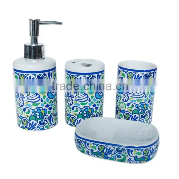 Home Garden Red Bathroom Accessories Sets photo-5