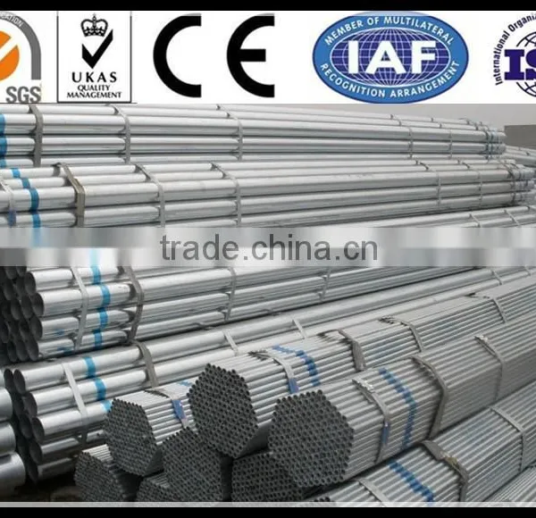 Thickness Galvanzied Round Welded Steel Pipes