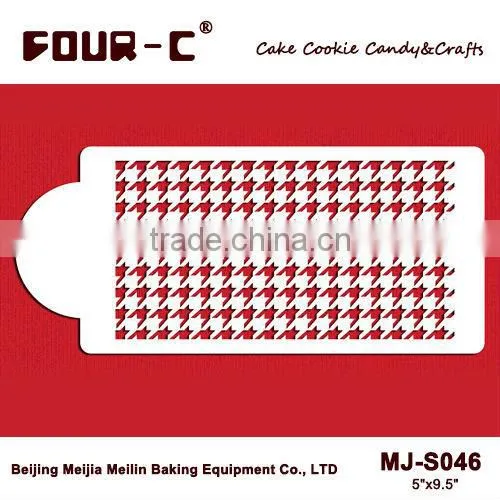 Houndstooth Cake Side Stencil,decorating Stencil,fondant Stenciling