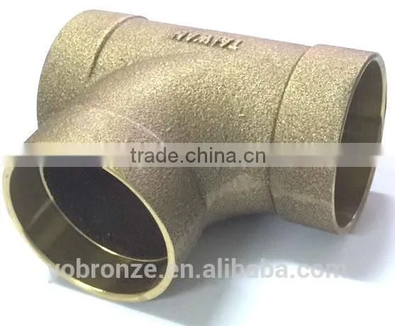 Good Quality in Taiwan Bronze Casting DWV Copper Tee Manufacture photo-4