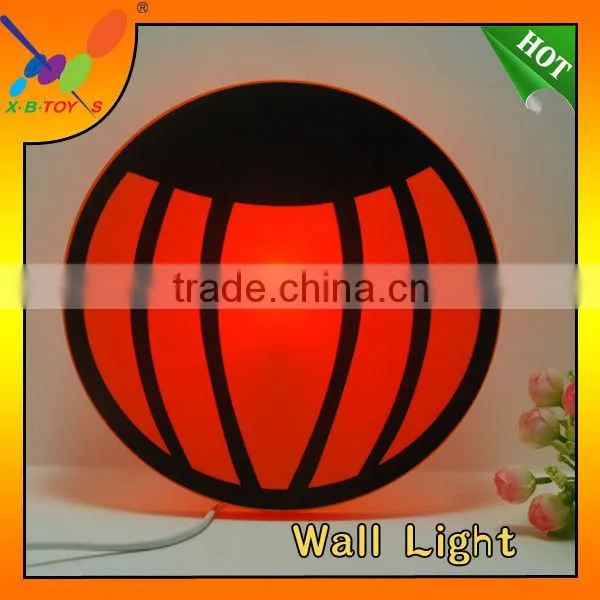 2014 Factory Supply New Fashion Wallpaper Light DIY 3D Pumpkin Shape Night Light