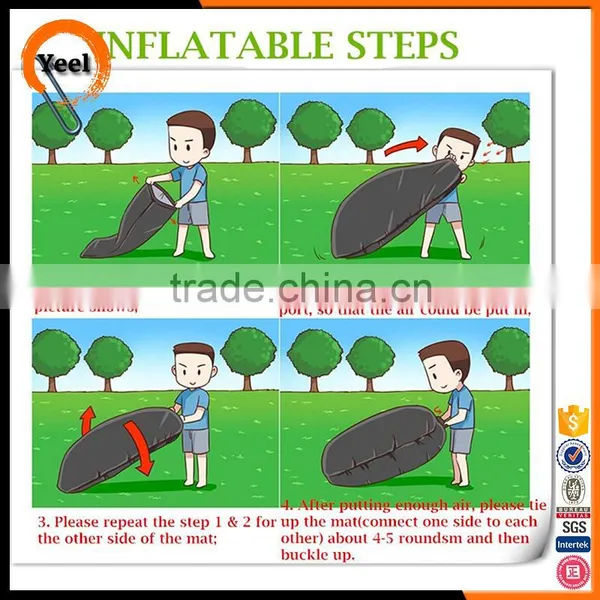 Outdoor Nylon Fabric Inflatable Beach Lounger Convenient Compression Hangout Bean Inflatable Air Sleeping Bags photo-6