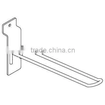 Metal Double Wire U-shape Slatwall Display Hook photo-2