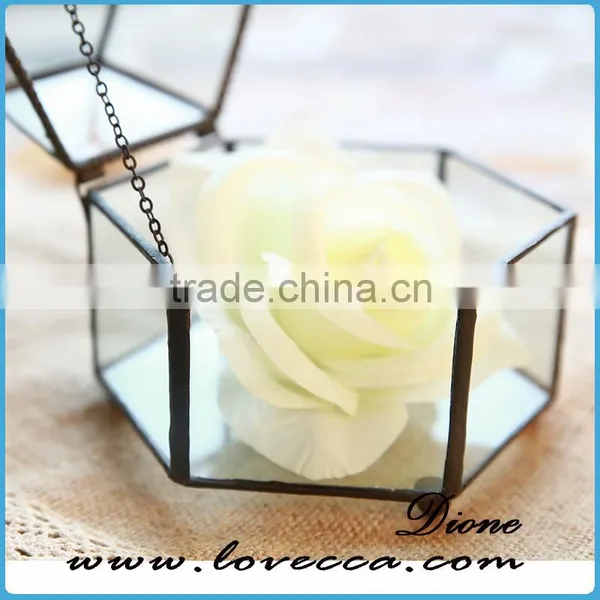 Hot Sale Indoor Plant Glass Terrarium Clear Glass Geometrical Hanging Terrarium-tiffany Geometric Glass Terrarium photo-3