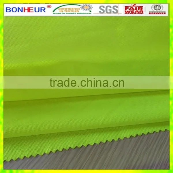 100%polyester Tricot Knitted Fabric His Vis 120gsm for Safety Vests photo-3