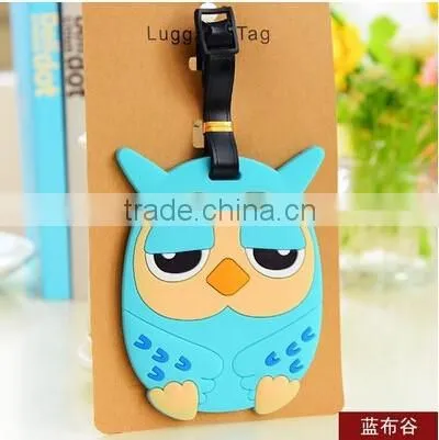 Soft Pvc Cartoon Luggage Tag Wholesale/standard Size Silicone Luggage Tag/custom Luggage Tag photo-2