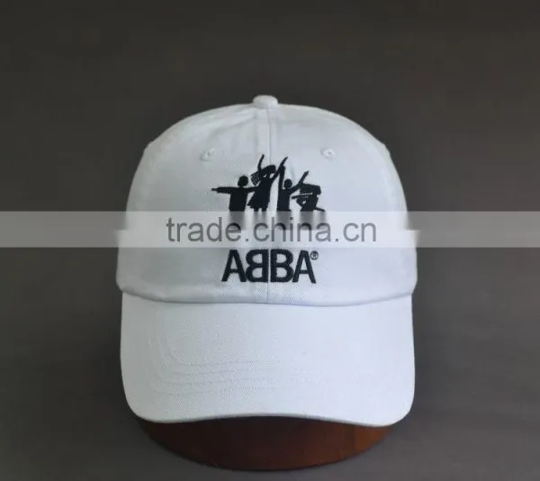 White Cotton Baseball Washed Cap photo-2