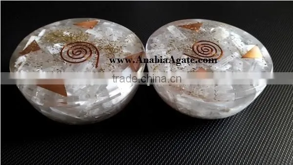 Selenite Orgone Dome Bowls | Wholesale Indian Orgone Products Manufacturer photo-4