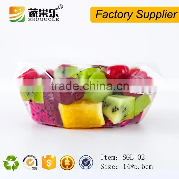Custom Design Disposable Plastic Salad Box With Lid photo-2