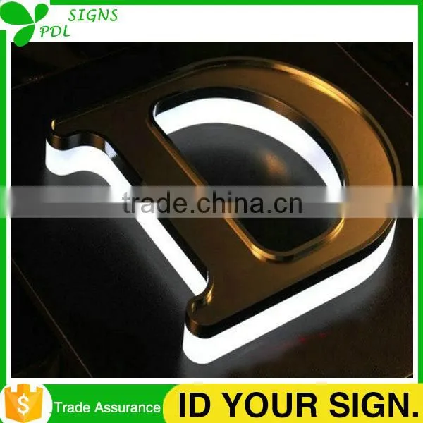 GO!!! 3 Years Warranty Led Backlit Acrylic Letters With Stainless Steel Front photo-2