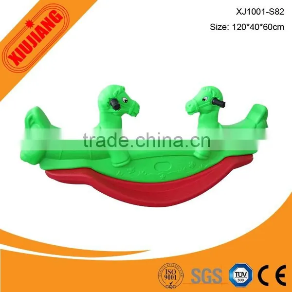 Kindergarten popular outdoor mechanical rocking horse for kids